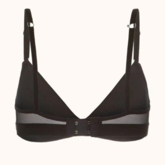 New Madewell LIVELY The All-Day Deep V No-Wire Bra Black - Picture 4 of 12